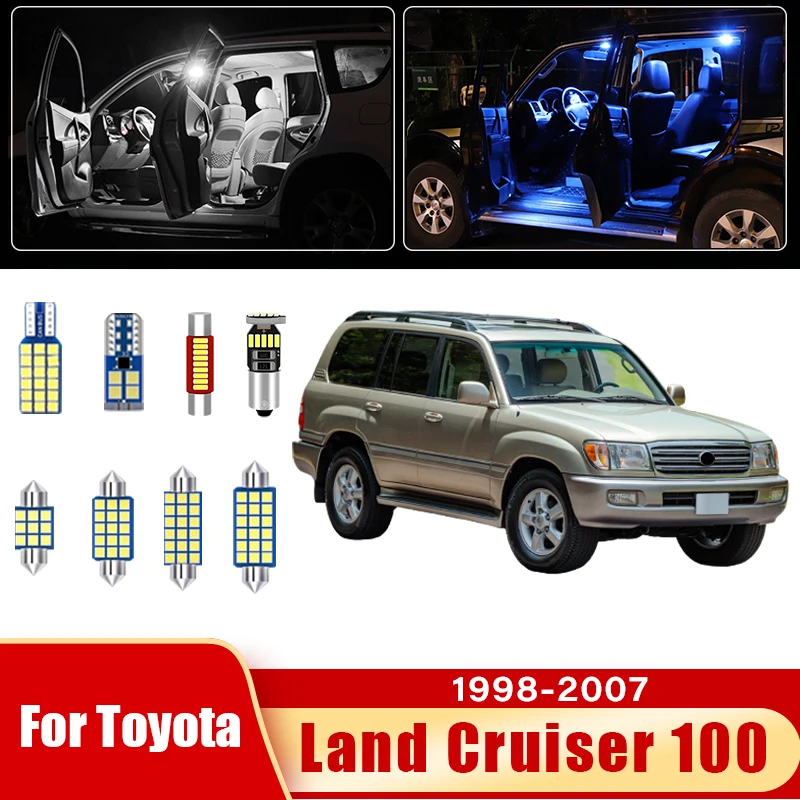 

Светодиодные лампы для Toyota Land Cruiser 100 LC100 1998-2007: внутреннее освещение и подсветка багажника, аксессуары