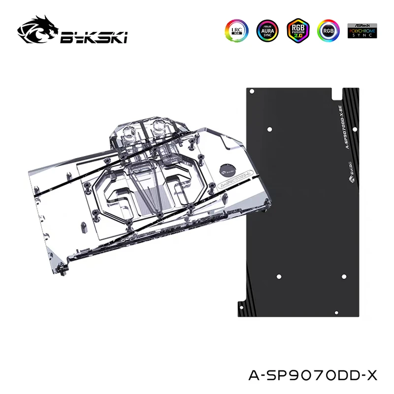 Bykski Water Block Serve For Sapphire NITRO+ Radeon RX 9070/9070XT OC Graphics Card Cooler,With Backplate,A-SP9070DD-X