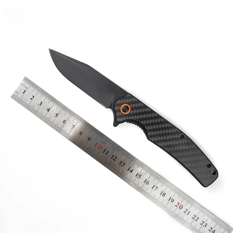 

Self-defense Portable Folding Camping Pocket Outdoor Knife D2 Blade Carbon Fiber Handle Hunting Survival Knives Utility EDC Tool