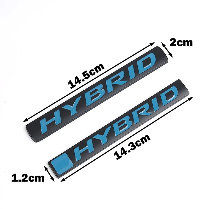 3D Metal HYBRID Car Sticker Emblem Badge for Hybrid Logo Toyota Prius Camry Crown Auris Rav4s S-MAX Fusion Explorer Limited