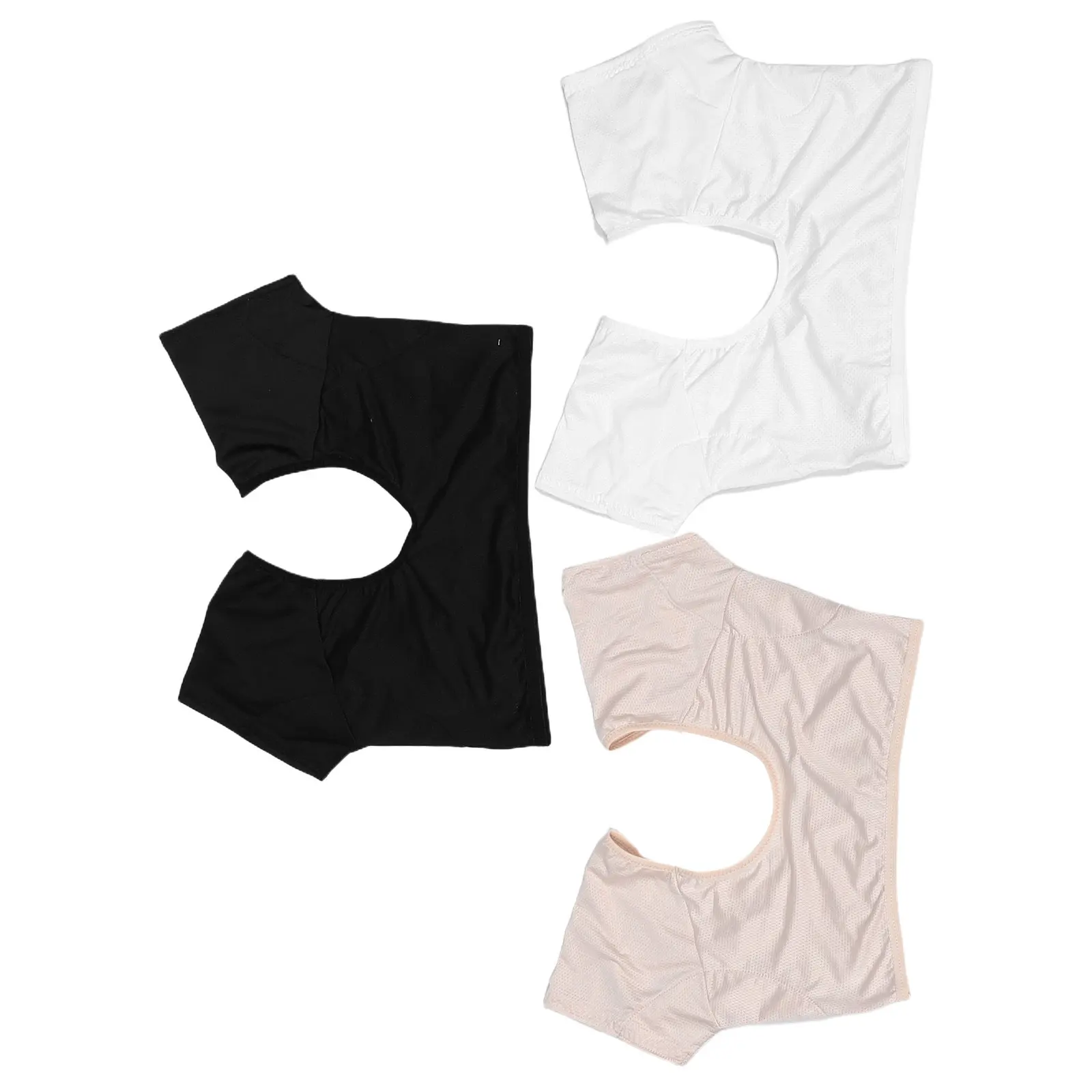 

3Pcs Underarm Sweat Absorbent Vest for Women Breathable Quick-Dry Washable Reusable Armpit Sweat Proof Shirt with Built-in Pads