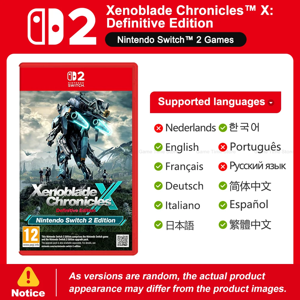 Xenoblade Chronicles X Definitive Edition Nintendo Switch 2 Spellen Games Aanbiedingen Nintendo Fysieke Game Card RPG Game voor NS2