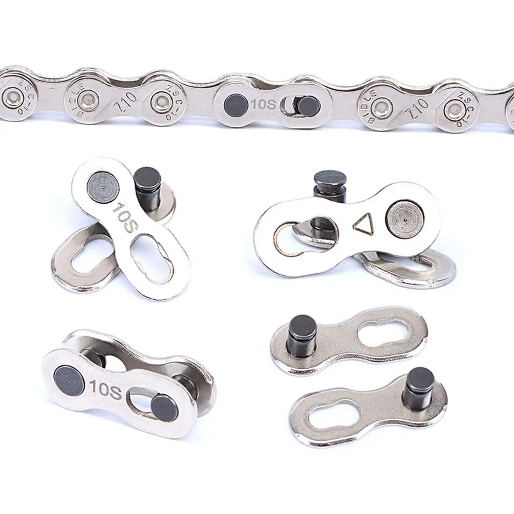 1Pair 6/7/8/9/10/11/12 Speed Bicycle Chain Buckle Carbon Steel Bicycle Chain Link Rode Bike Quick Release Chain Magical Buckle