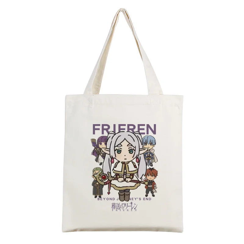 Anime Sousou No Frieren Beyond Journey's End Fern Stark Himmel Eisen Shoulder Bag Cosplay Men Women HandBag Student Storage Bag