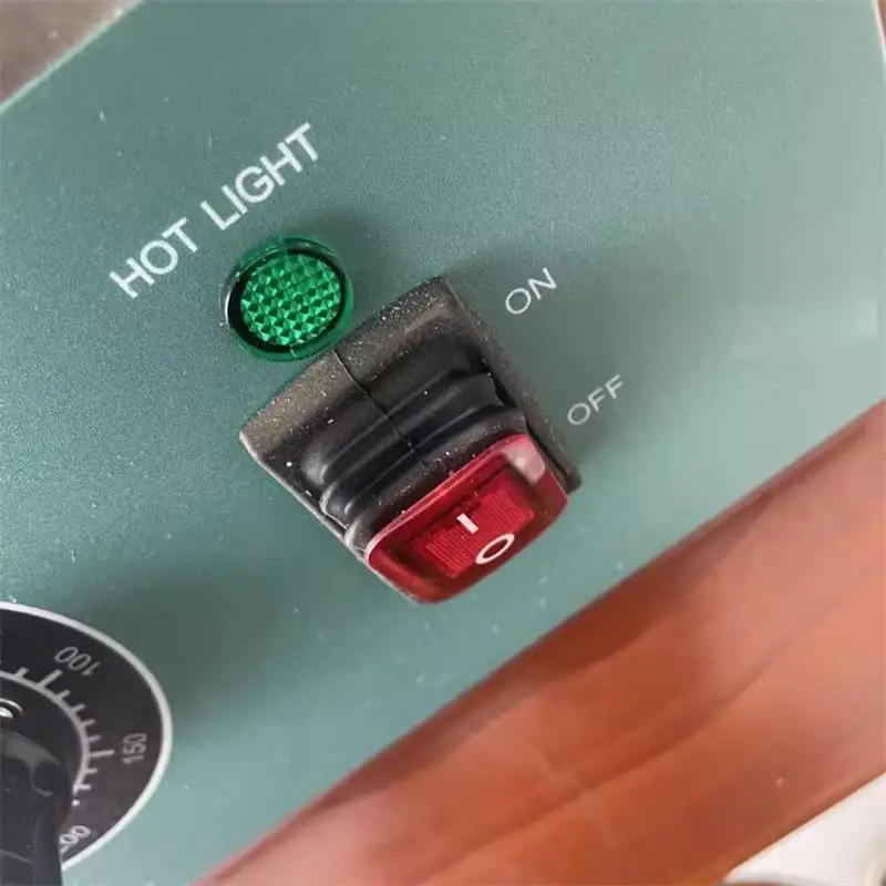 

Commercial Double Headed Souffle Pancakes Maker Pure Copper Knob Display Round Souffle Machine Stainless Steel Material