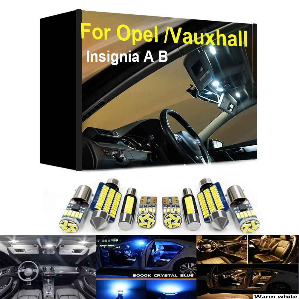 For Opel Vauxhall Insignia A B Sport Tourer 2008 2011 2012 2014 2015 2017 2018 2019 2020 2021 Car Interior LED Light Kit