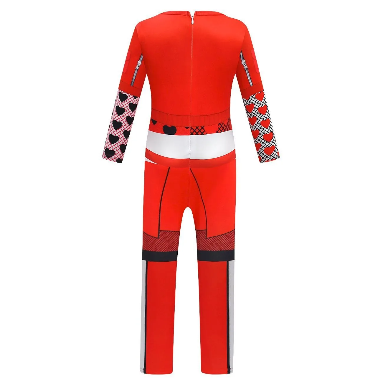 Kids Rise of Red Costume for Girls D-Descendants Red Chloe Cosplay Costume Kid Fancy Dress Pants Wig Set Halloween Girls Clothes