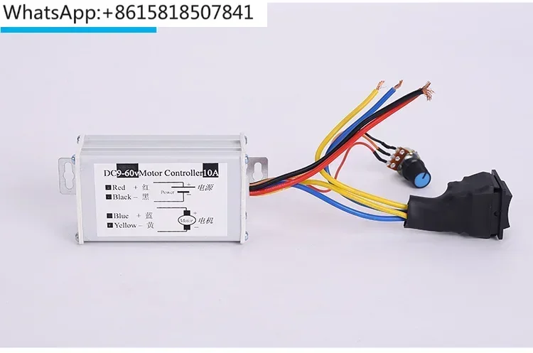 

PWM continuously variable speed DC motor speed controller 12V24V pulse width motor forward and reverse drive switch 20A240W