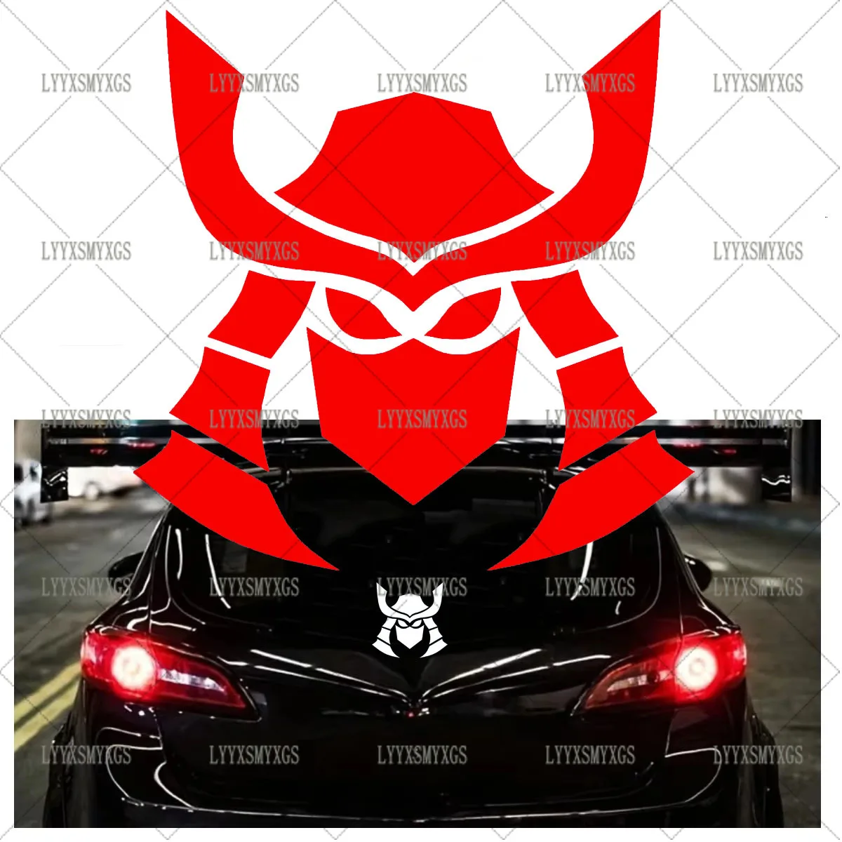 

Self-Adhesive Custom Samurai Car Stickers Waterproof Sunscreen Vinyl Decal PVC wholesale Car Accessories