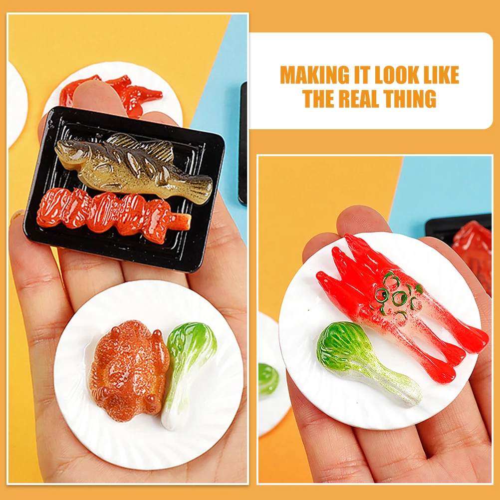 5 шт., мини-поддельная еда