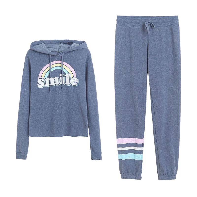 

Новая женская флисовая толстовка с длинным рукавом и принтом, спортивные брюки, повседневная омолаживающая спортивная рубашка с капюшоном, модная