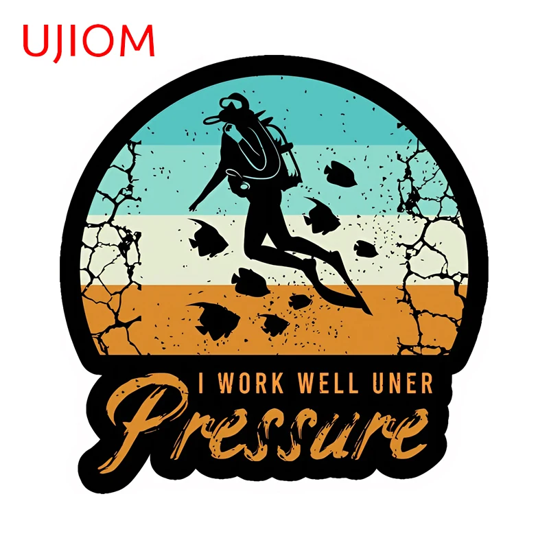 UJIOM Attractive Scuba Diving Wall Sticker Attractive Graffiti Cupboard Sunscreen Cool Decals Funny Bedroom Bathroom Decor