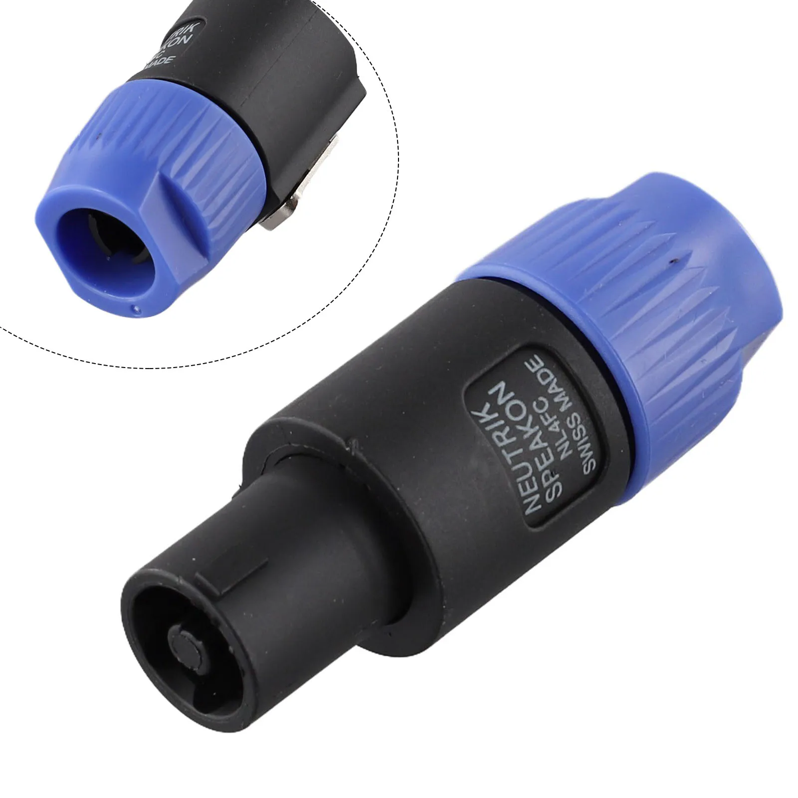 Adapter Connector Speaker Ohm Replace 69X30X26mm ABS Shell Accessories Blue/red Male Audio Speakon  Adapter Connector