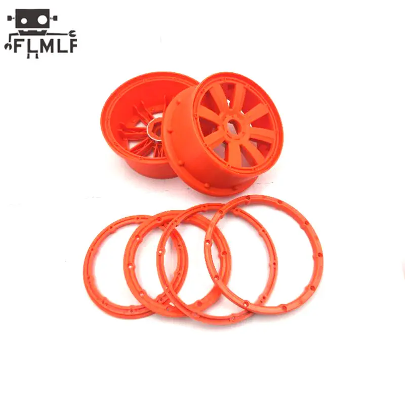 

Rc Car Front or Rear Wheel Hub with Beadlock Ring Set for 1/5 MadMax HPI ROFUN BAHA ROVAN KM MCD BAJA 5B Truck Wheel Tire Parts