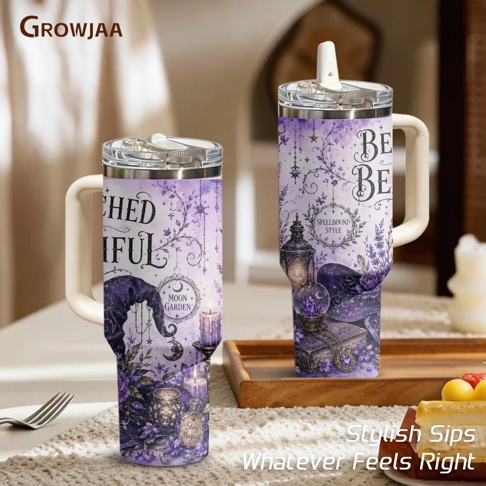 Witchy Potion Purple Magic Vacuum Flasks 40oz 3rd Gen Vacuum Insulated Stainless Steel Tumbler Cup With Handle Straw Lid