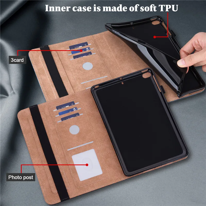 Funda de cuero de lujo para Samsung Tab S7 Fe, carcasa de 12,4 pulgadas con soporte para tableta Galaxy Tab S8 Plus S7 Plus Tab S7 Fe