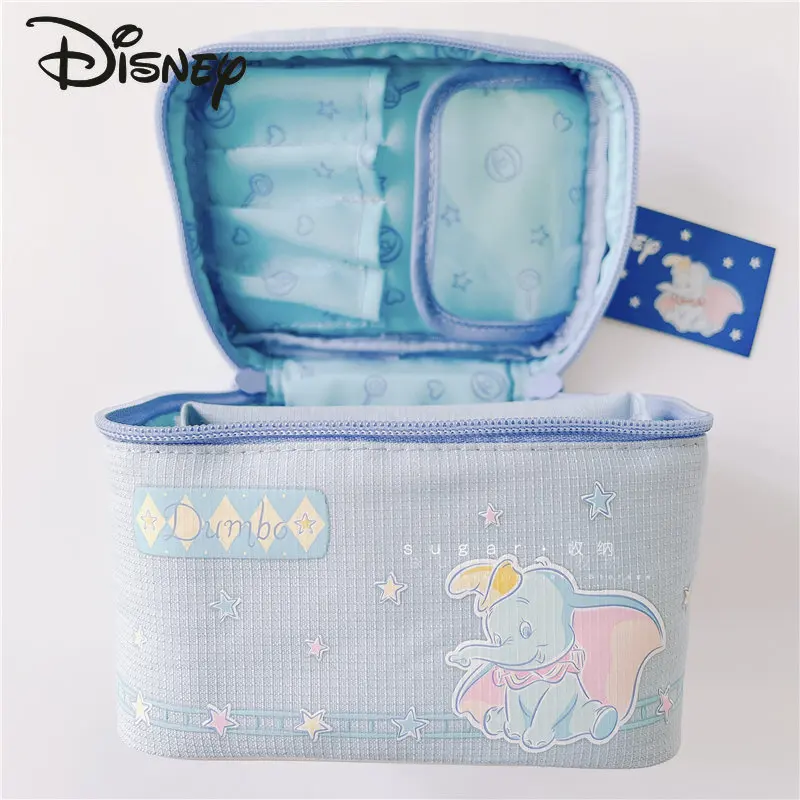 Disney Elephant Makeup Bag Fashion High Quality Women's Handbag Large Capacity Multifunctional Cosmetic Earphone Storage Bag