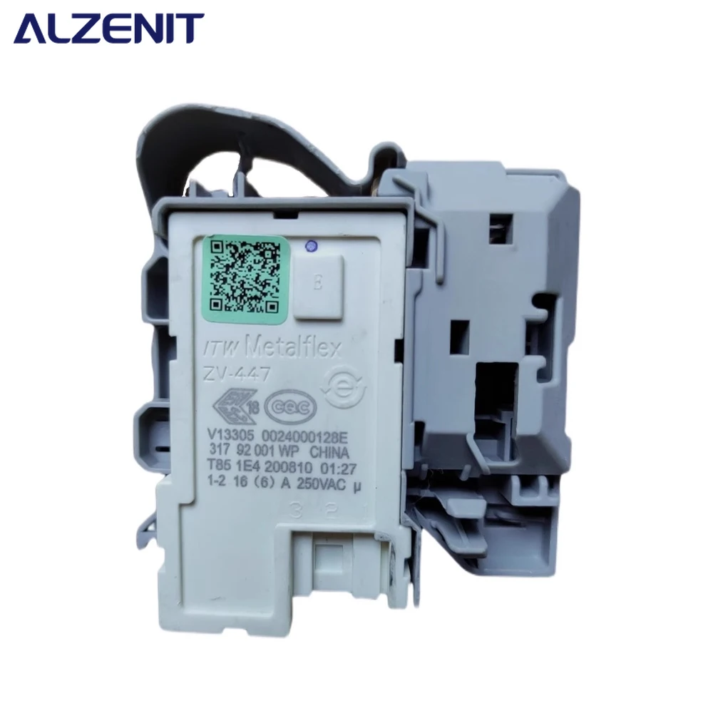 

New Electronic Door Lock Delay Switch For Haier Washing Machine ZV-447 0024000128E 250VAC Washer Parts