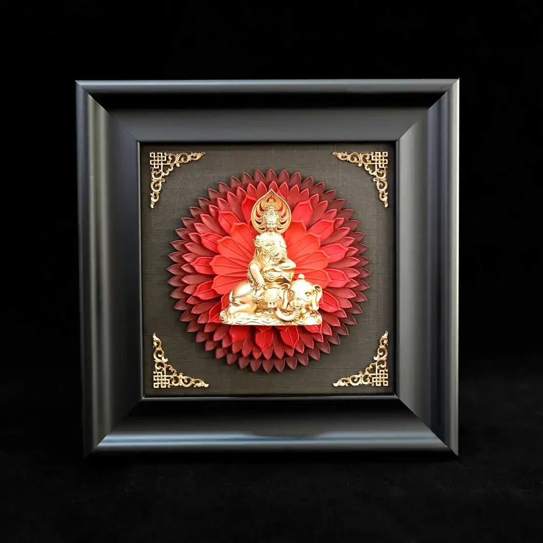 

125X125mm Home decoration Buddha three-dimensional picture frame living room decoration resin picture frame decoration LTCP-232B