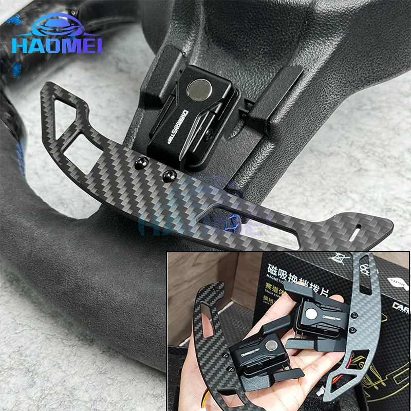 Steering wheel magnetic shift paddles for Golf 8, 7/7.5, R, GTI, Mk7, Mk8, extended shift paddles hollow , auto parts