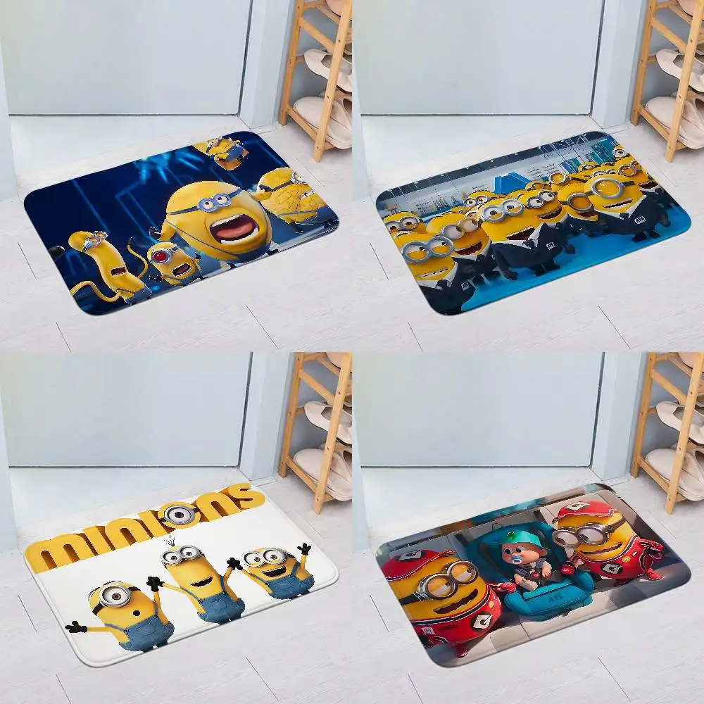 M-minion CUTE Movie Entry Door Floor Mat Festive Decorations Carpet Bathroom Anti-slip Mat Entrance Doormat