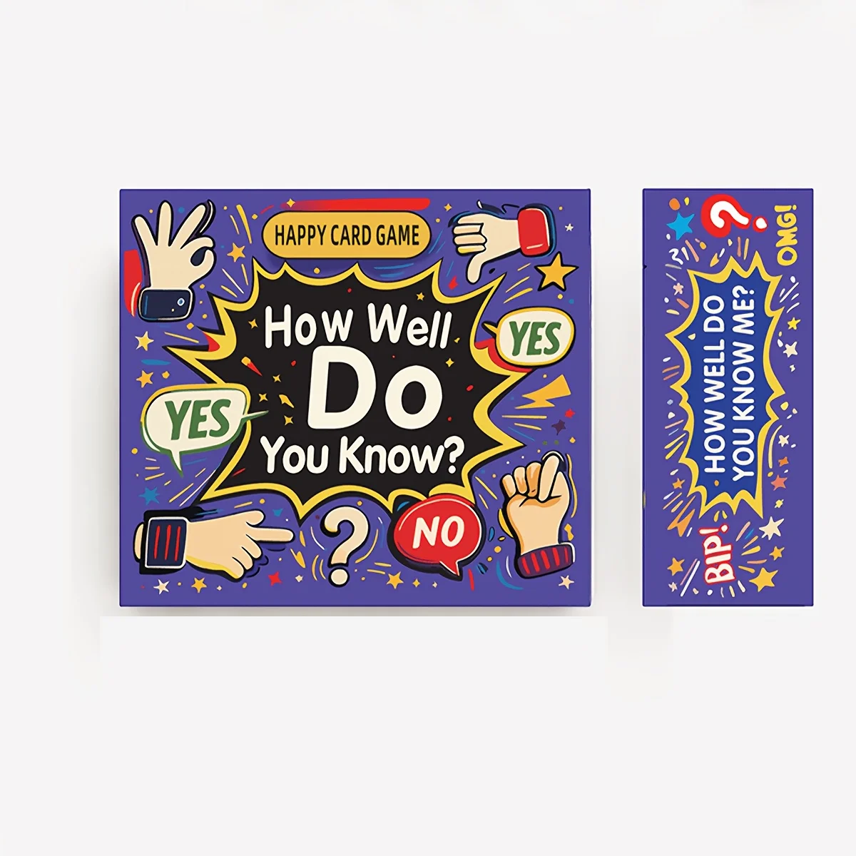 Jeu de cartes 50 questions profondes : Combien bien me connaissez-vous ? Démarreur de conversation amusant pour la famille, soirée entre amis, camping, cadeau de Noël