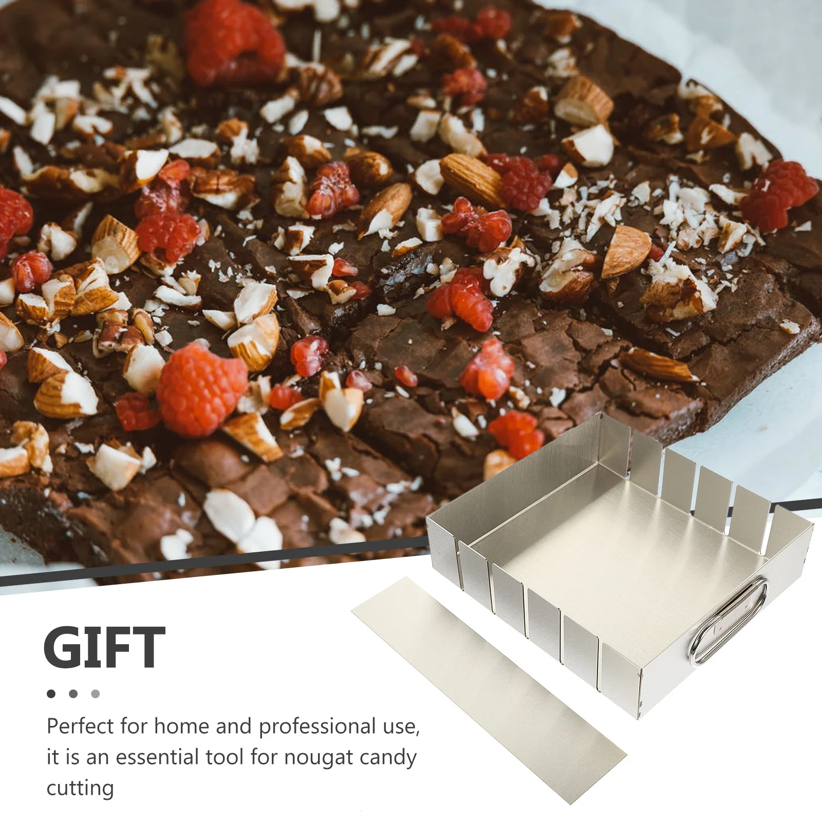 

1Set Nougat Tray Mold Stainless Steel Smooth Surface Nougat Candy Cutting Pan Baking Sheet Gelatin Cake Mold Baking Sheet Pan