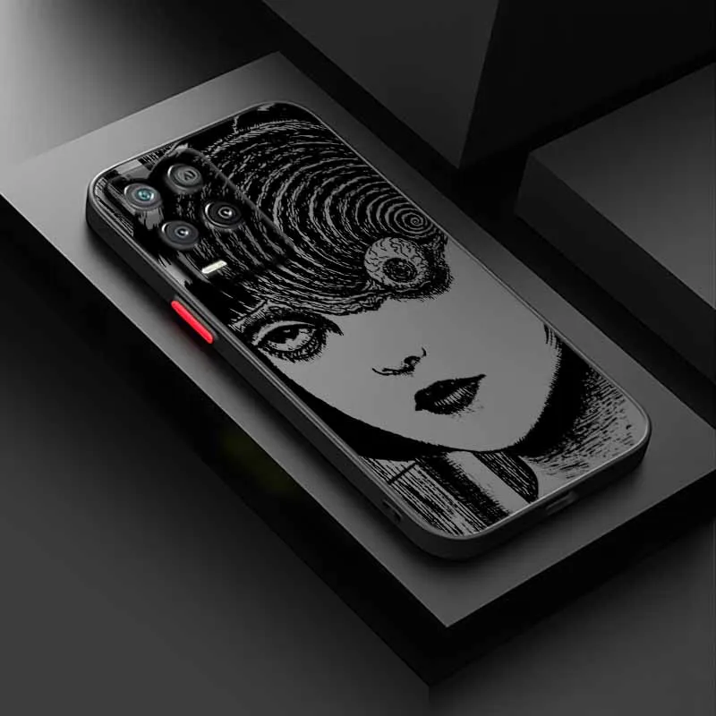 Junji Ito الرعب كاريكاتير تصفيح ل ممن لهم Realme 15 13 12 11 10 9i 8 7i 7 6 5 Pro زائد متجمد شفافة لينة جراب هاتف