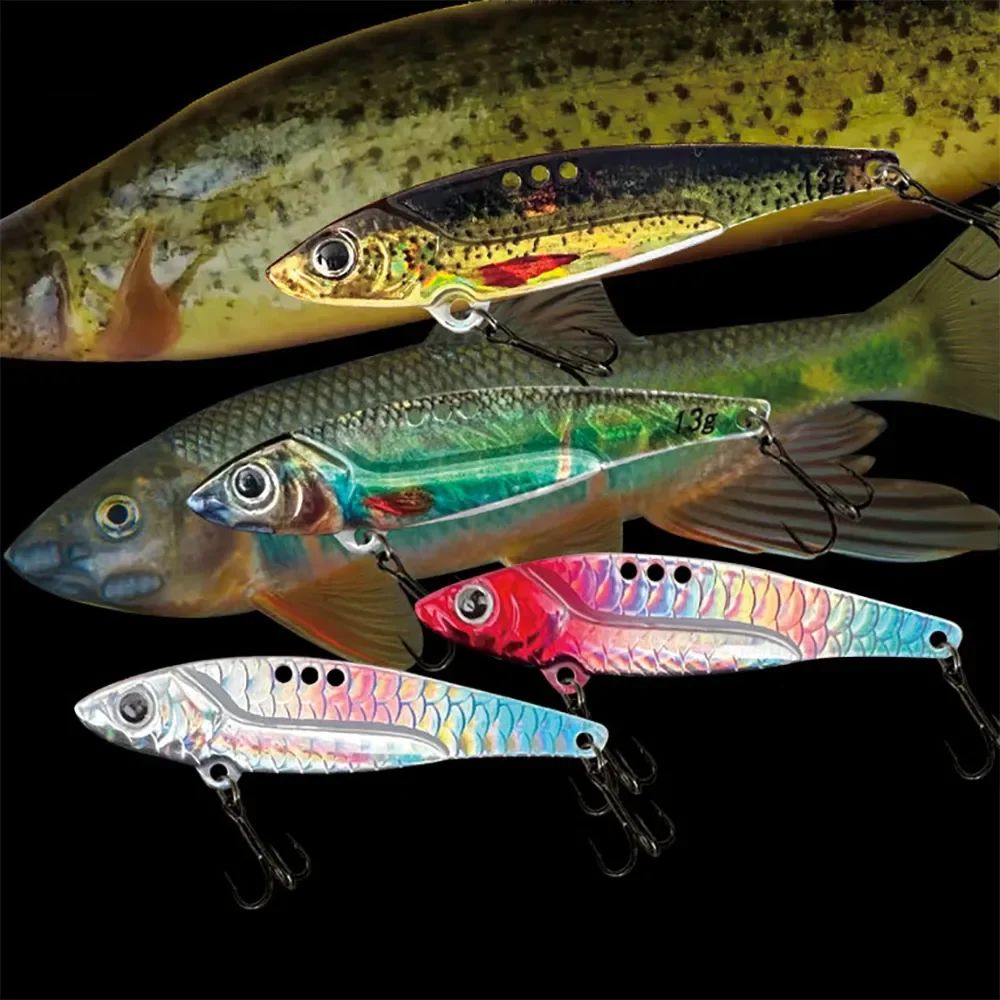 Spinner Spoon Metal Jig Bait 7.5g 10g 16g 20g VIB Tonące ostrze Spinning Treble Hook Spinnerbait Pesca Tackle Sea Fishing Lure — zdjęcie 6
