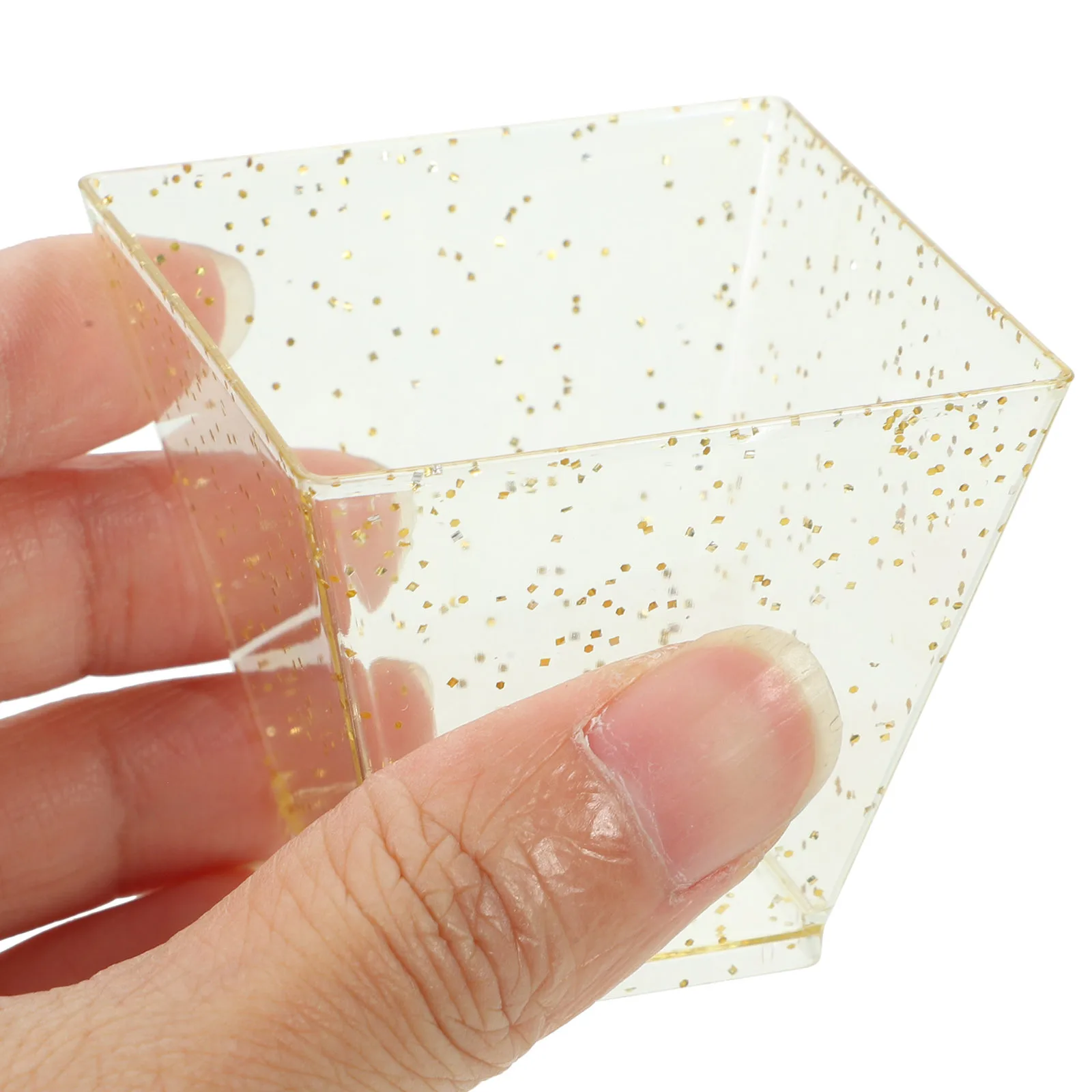 

50Pcs Dessert Cup Transparent Multi-Purpose Party Appetizer Serving Cup for Ice Cream Pudding Mousse Tiramisu Portable Compact