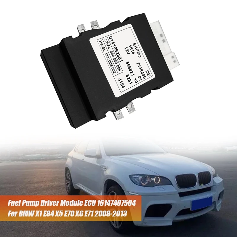 

Car Fuel Pump Driver Module ECU 16147407504 For BMW X1 X3 X5 X6 2008-2013 Parts Fuel Pump Relay Control Unit 16 14 7 407 504