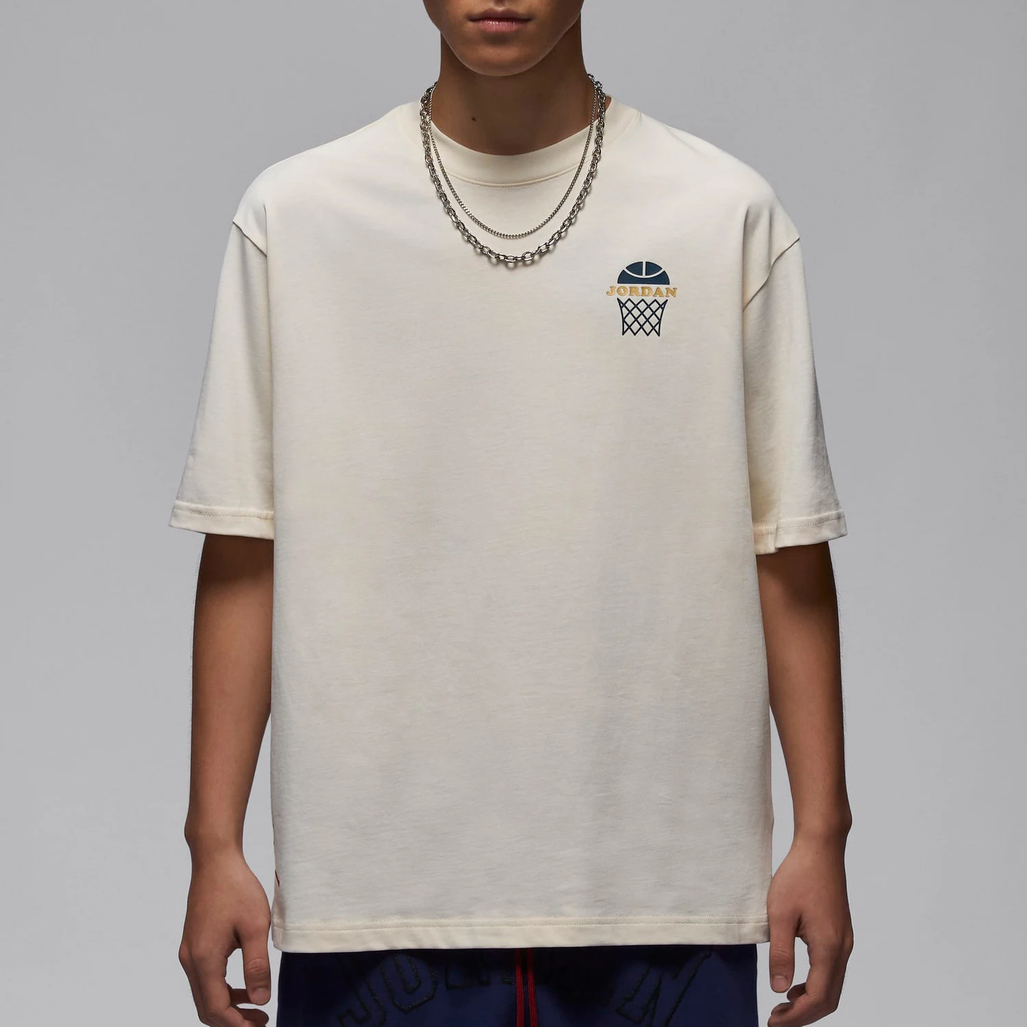 

Nike genuine JORDAN Men's Loose Training Sports Knit Short Sleeve HM4901-110