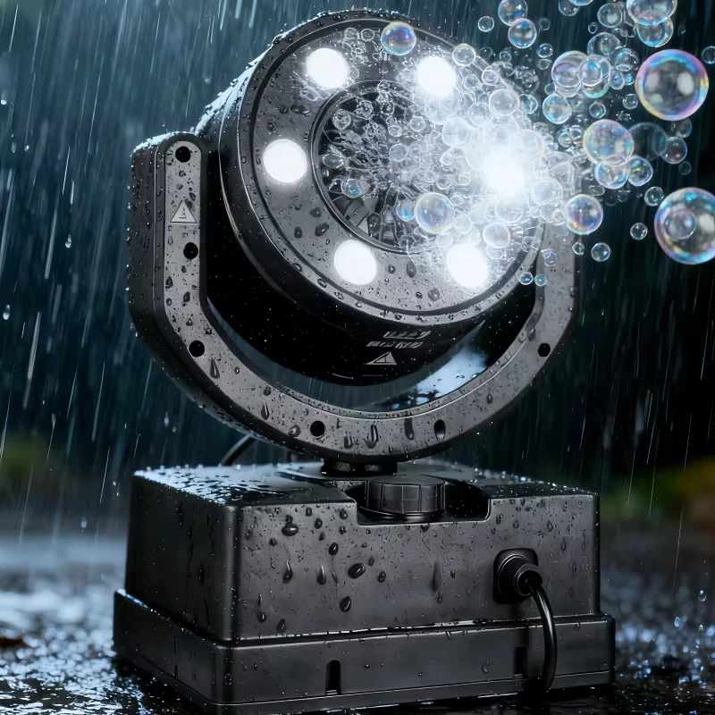 

90w WRGB DMX Remote Control Waterproof Party Bubble Machine with LED Bubble Machine.
