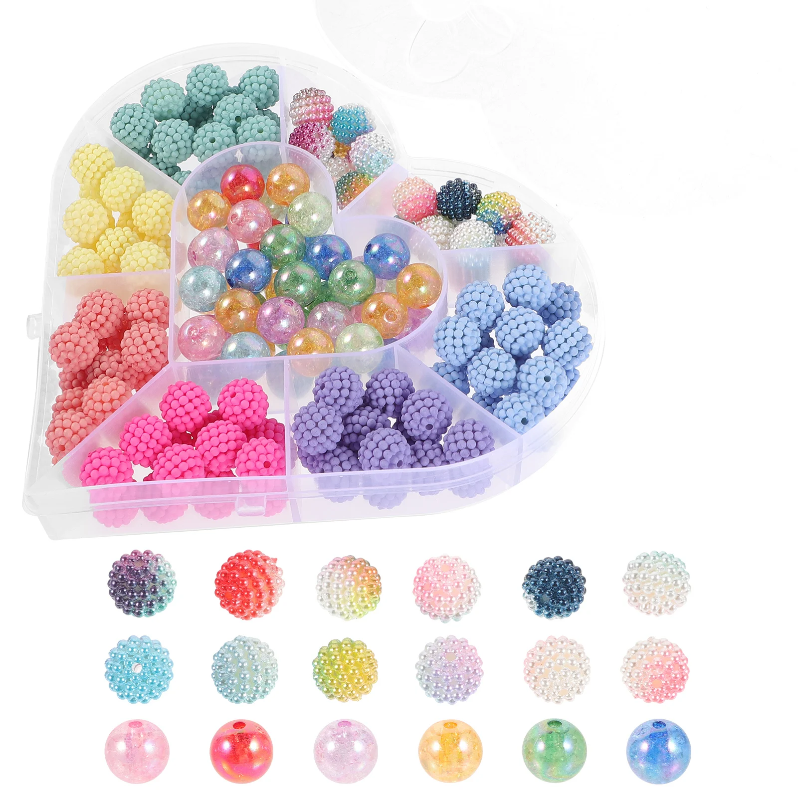 

12mm Acrylic Beads for Necklace Bracelet Making Wear Resistant Jewelry Projects Craft Supplies Beading Kits