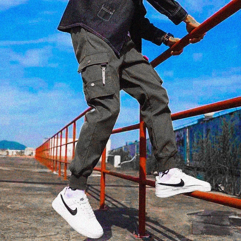 

2024 Spring and Summer Thin Work Pants Trendy Brand Korean Version Loose Legged Harun Student Nine Point Casual Pants