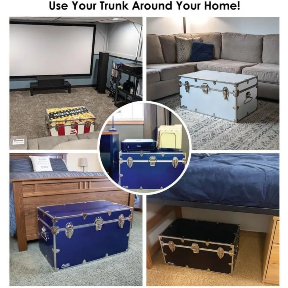 صندوق فولاذي كبير للتخزين مع قفل كابل، صنع في الولايات المتحدة الأمريكية، صندوق متين للتخزين الآمن #4