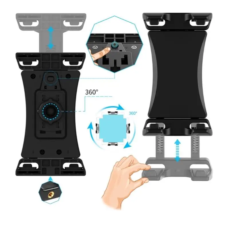 

652F 360 Degree Rotatable Tablets Clamp Holder Clamp Holder Stand