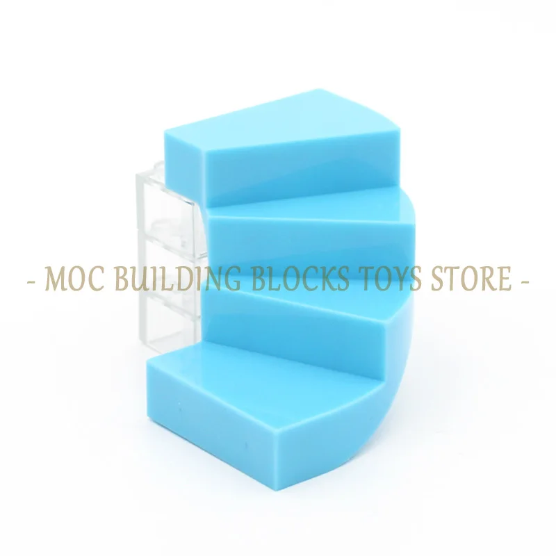 MOC Brick 28466 27976 28387 11267 Slide Playground Spiral Staircase Building Blocks Compatible All Brands Assembles Street View