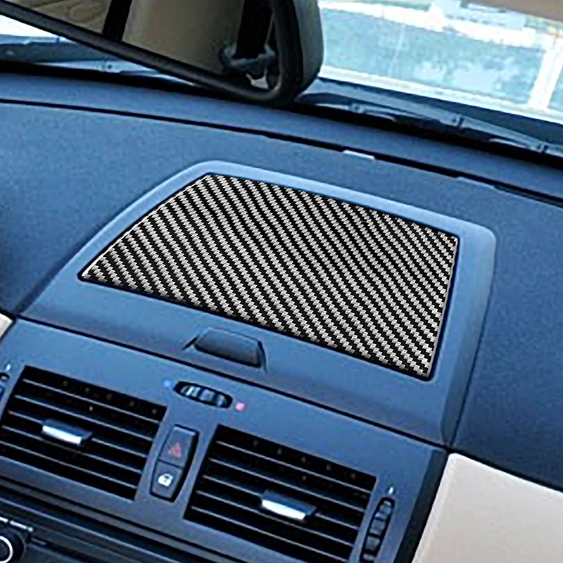 

Car Styling Carbon Fiber Dashboard Center Storage Box Panel Cover Decoration Trim For BMW X3 E83 2006-2010 Interior Accessories