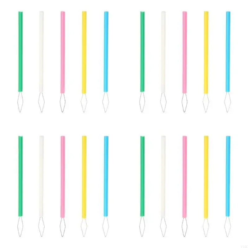 

Colorful Needle Threader ABS Cylindrical Sewing Threader Easy to Inser for Elderly Craft Enthusiasts Tailors Sewing Tool Y4QC