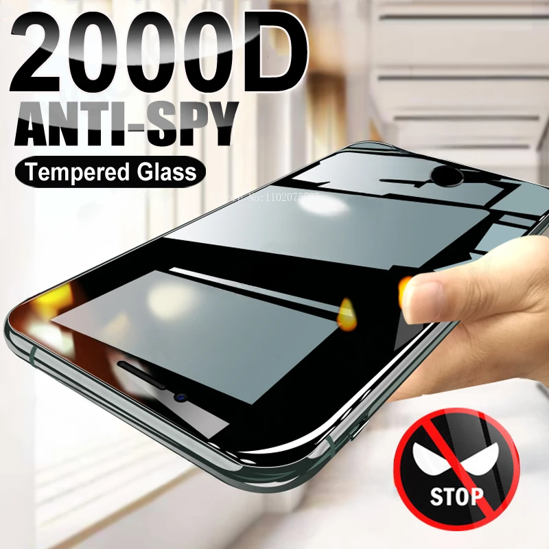 

Anti Spy Tempered Glass For iPhone15 14 13 12 mini 11 Pro XS Max X XR Privacy Screen Protector iphone 6 7 8 Plus SE Glass Film