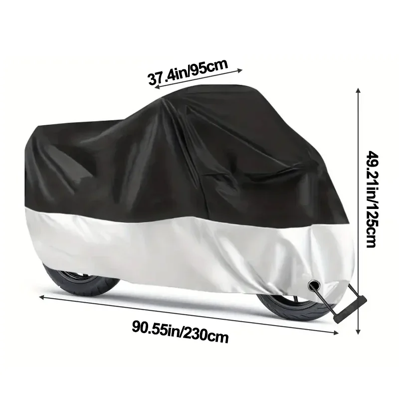 Motorcycle Bike Cover Waterdicht Alle seizoenen Stofdicht UV-beschermend Outdoor Indoor Scooter Slijtvaste stof Motorhoes