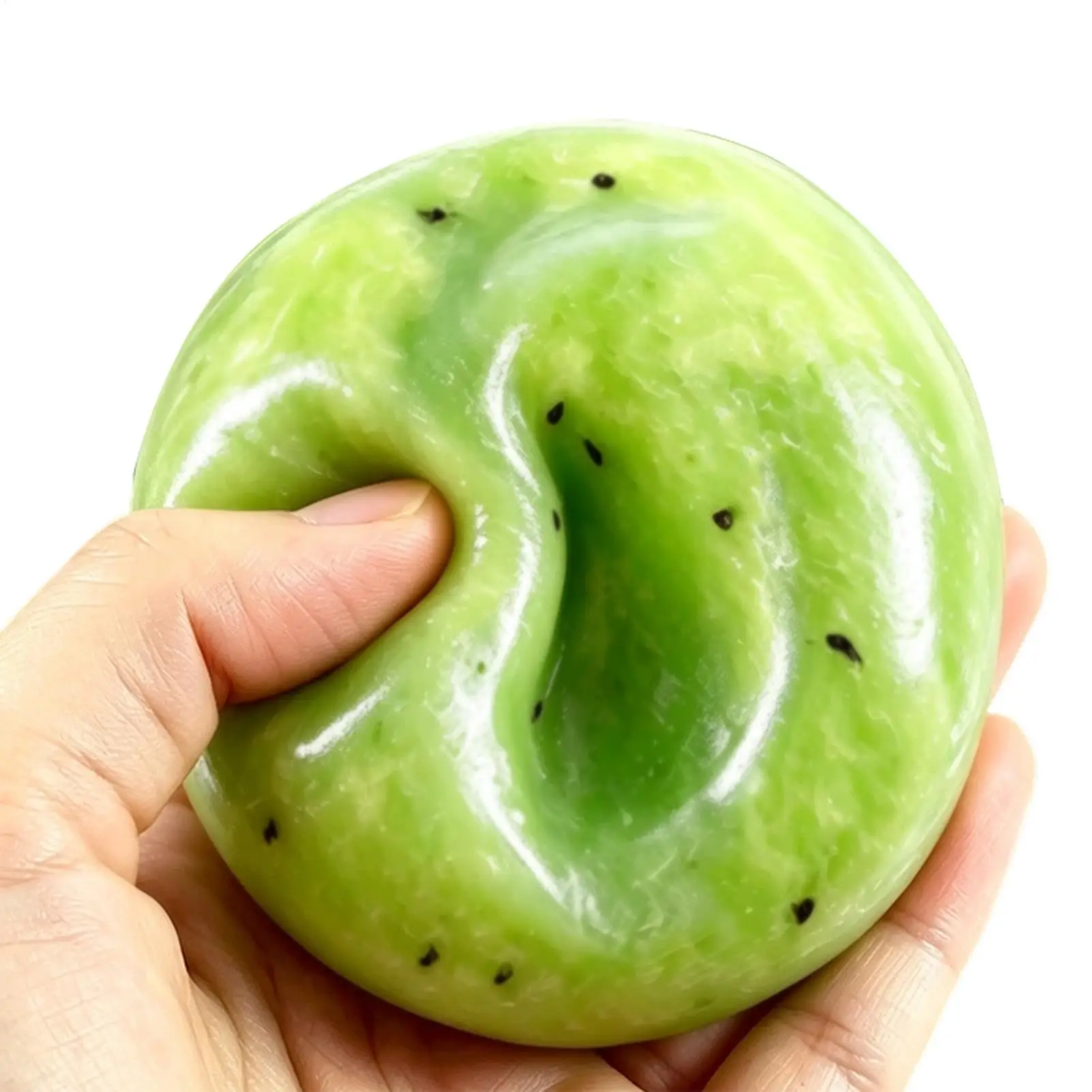 Hot Sale Handmade Kiwi Slush SquishyToy, Soft Slow Rebound Stress Relief Squeezy Toy, Realistic Fruit Model, Gift For Adults