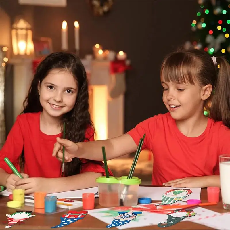 Unvollendete Holz zwerge 25 Stück unvollendete Gnom Weihnachten DIY Handwerk Holz Gnom Ausschnitt leere Gnom Tags für Wohnkultur Party Gefälligkeiten