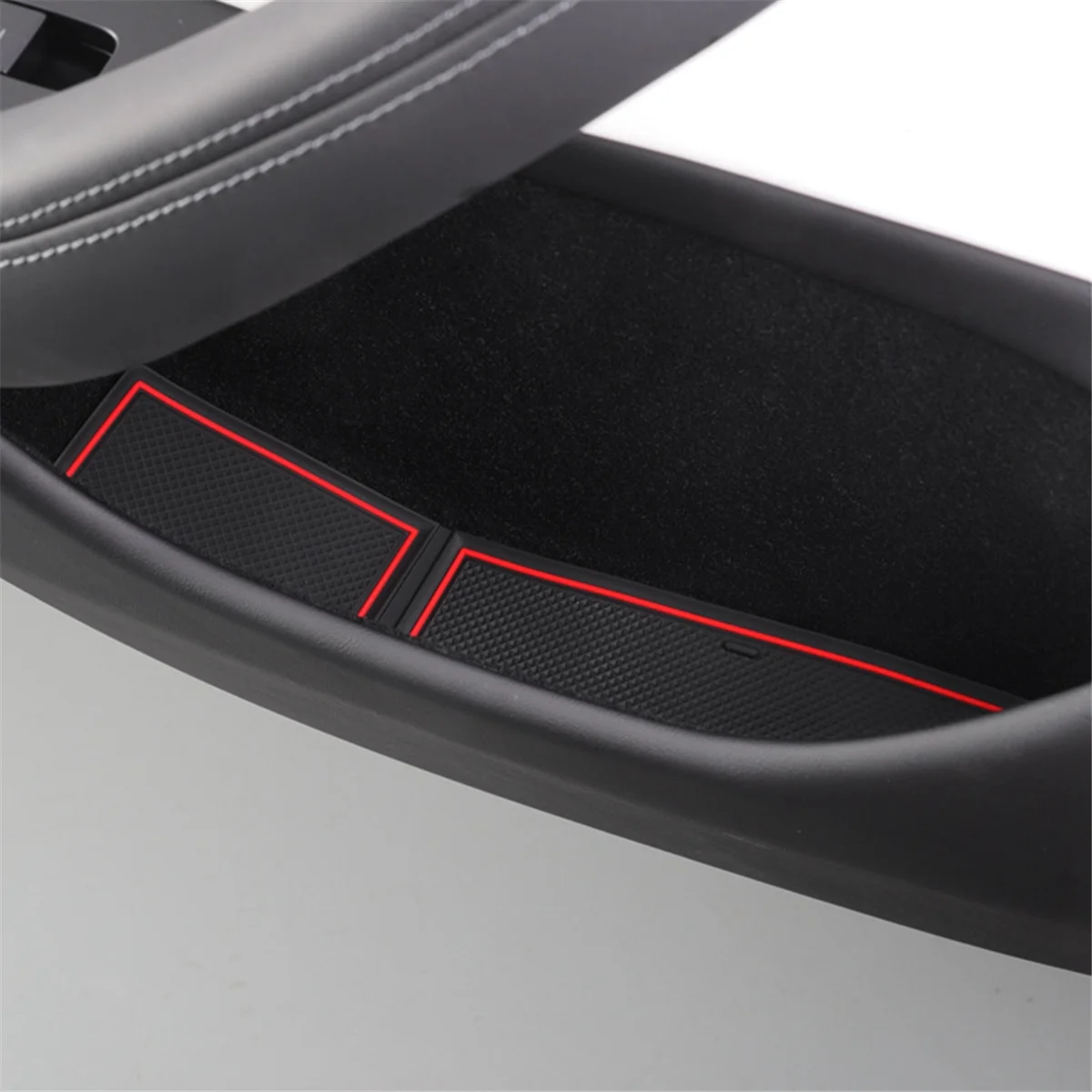 

Для Tesla Model 3 Highland 2024, дверной слот, слот для чашки с водой, пылезащитный защитный коврик, коврик для хранения, коврик для хранения-A51K