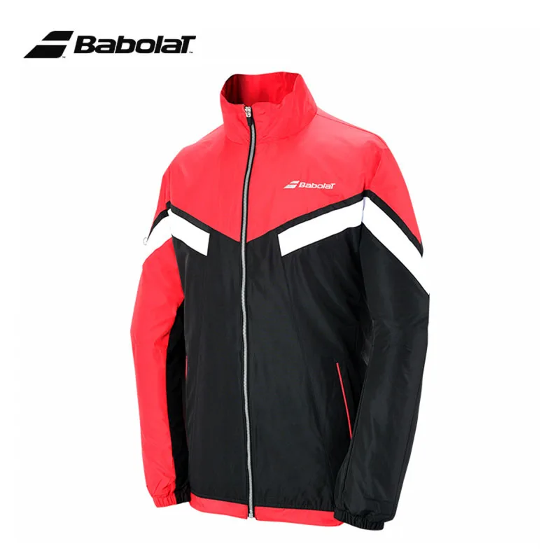 New Professional Babolat Stretch Woven Tennis Jacket Windproof Thin Style Comfortable Sports Coat Men Long Sleeve Jacket Clothes