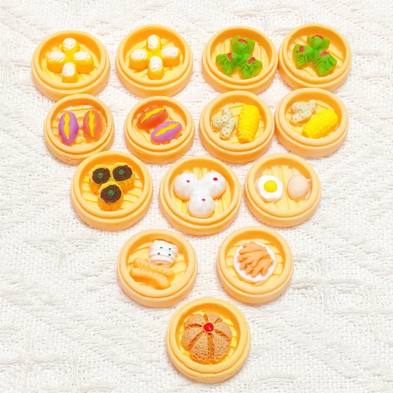 Hars Imitatie Xiaolongbao Sieraden Accessoires DIY Handgemaakte Snuisterijen Crème Gel Mobiele Telefoon Case Proces Accessoires