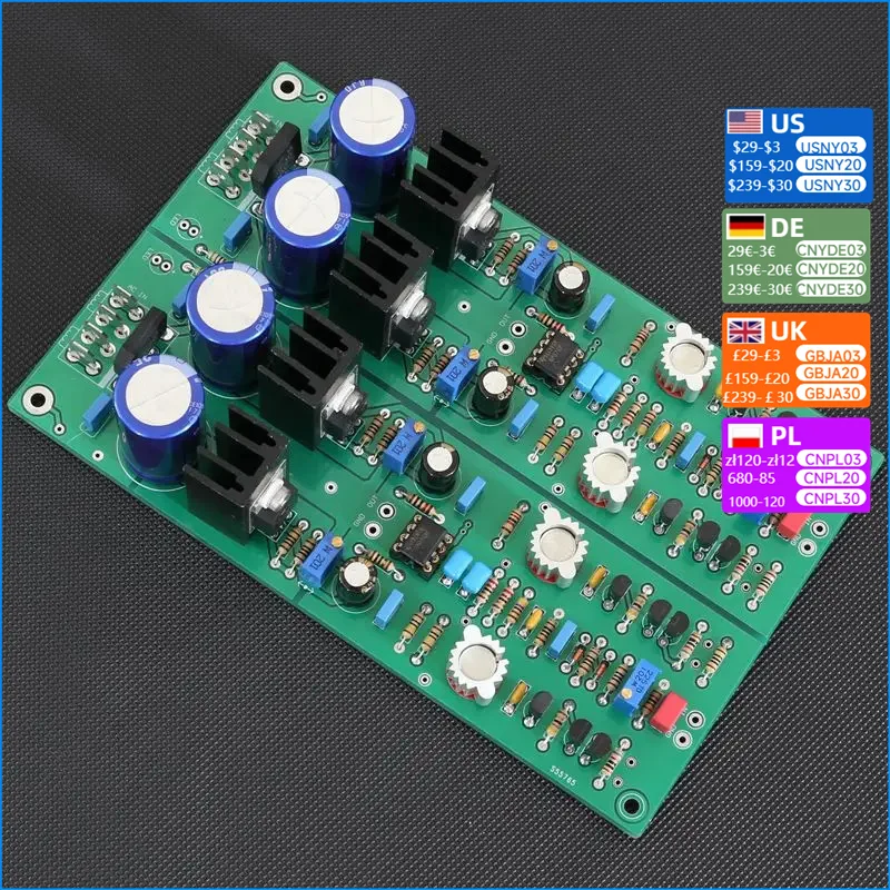 NvarcherMark JC-2 Ultra Low Distortion Field Tube Fully discrete Class A Warm Sound Preamplifier Board