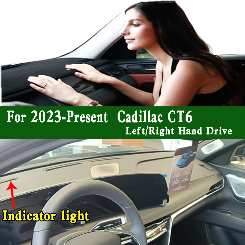 

For 2023 2024 Cadillac CT6 Dashmat Dashboard Cover Instrument Panel Sunscreen Protective Pad Dash Mat Ornaments