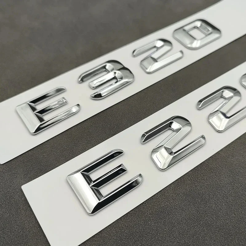 

3D ABS Chrome For Mercedes Benz E200 E220 E300 E320 E350 W213 W212 W211 Letters Emblem Badge Logo Trunk Stickers Accessories